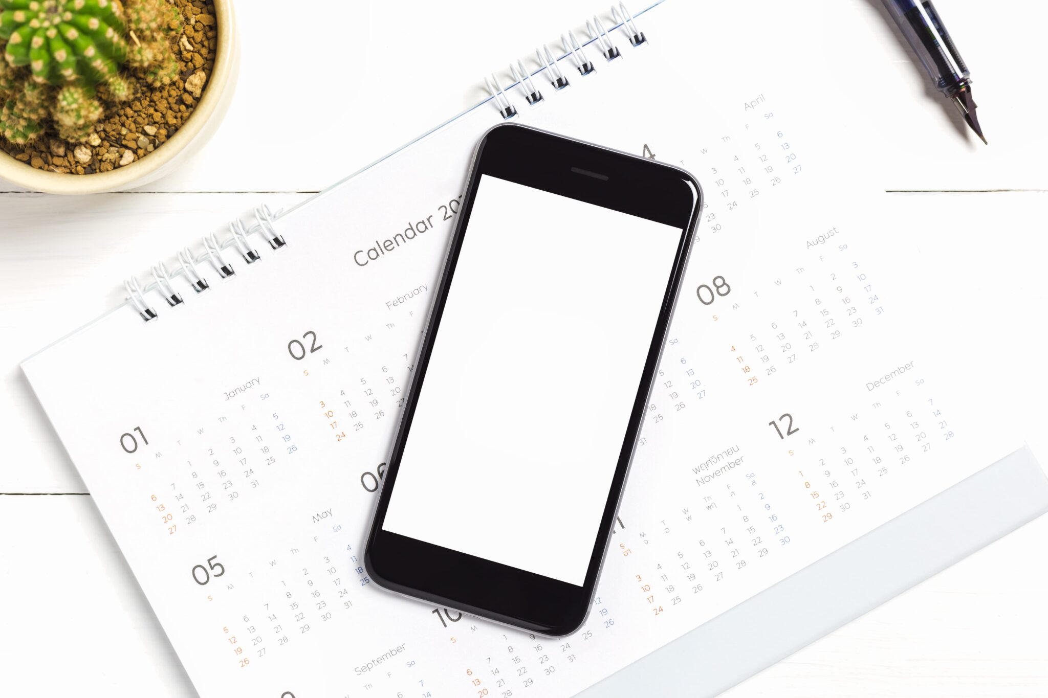 cell phone on calendar | lead generation and appointment setting